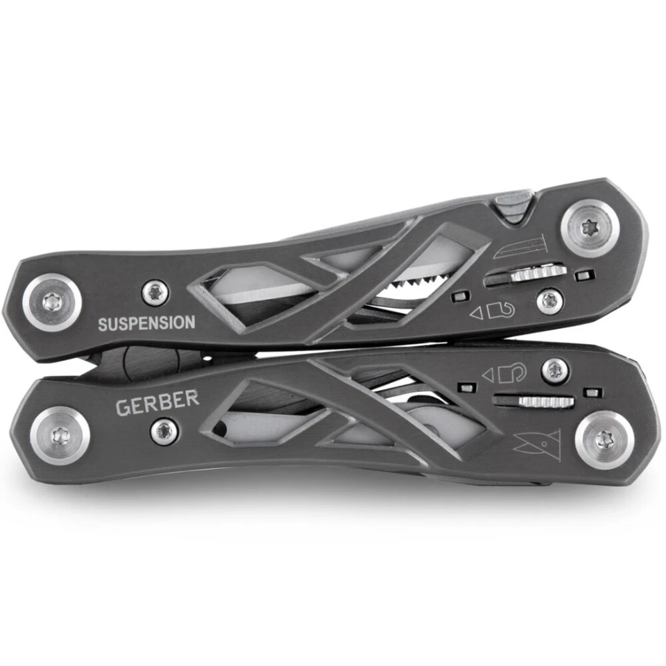 Gerber Suspension Stainless Steel Multi Tool - Scissors Saw Plier Knife Screwdri - Image 3 of 4