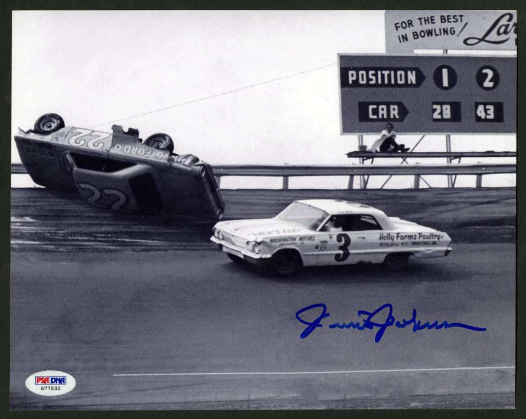 Junior Johnson Autographed Signed 8x10 Photo Holly Farms NASCAR LEGEND PSA/DNA 