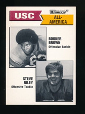 1988 Winners USC Trojans Booker Brown Steve Riley NM or bet BXCP02