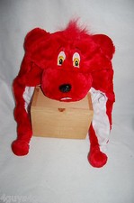 Boys Girls PLUSH FAUX FUR ANIMAL HAT Fleece Lined RED DOG One Size Fits Most