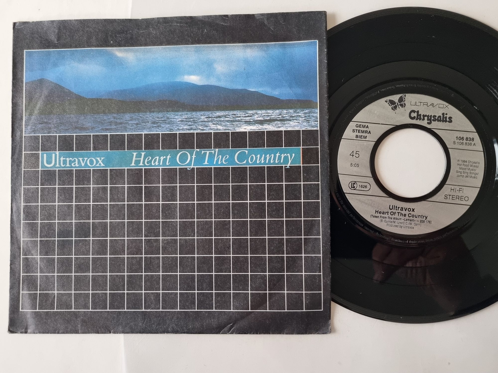 Ultravox - Heart Of The Country 7'' Vinyl Germany