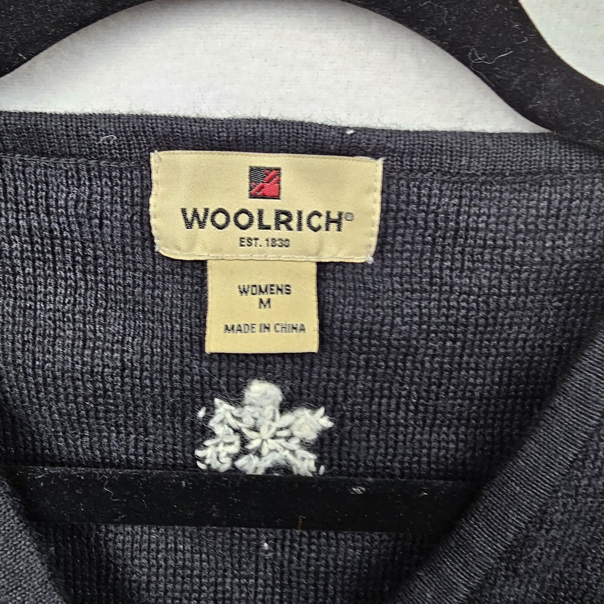 Woolrich Vest Woman’s Size Medium Black Vintage Christmas Sweater Vest View 2