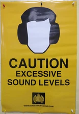 ROLLED MINISTRY OF SOUND CAUTION EXCESSIVE SOUND LEVELS 24X36 POSTER PYRAMID P27