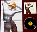 MADONNA RESCUE ME RECORD 12" SINGLE VINYL & PROMO POSTER BLOND AMBITION COVER LP