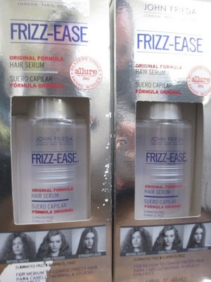 2x John Frieda Frizz-Ease Hair Serum Medium to Coarse Hair 1.69 OZ Original