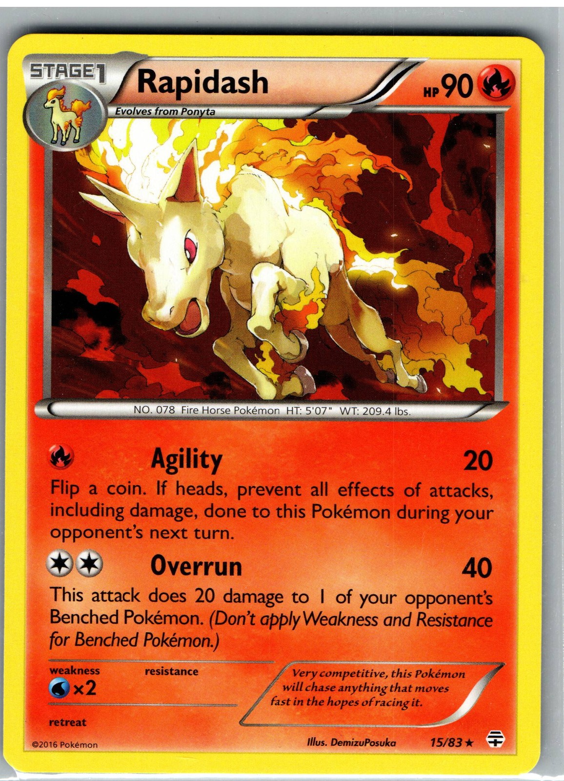 Rapidash - Generations #15/83 - Pokemon TCG
