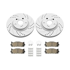 Front Brake Kit for 2008 2018 Toyota Avalon 2007 2017 Camry,Drilled and Slotted