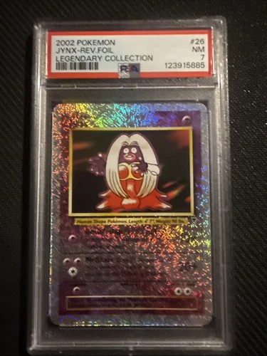 2002 POKEMON LEGENDARY COLLECTION #26 JYNX-REVERSE FOIL PSA 7