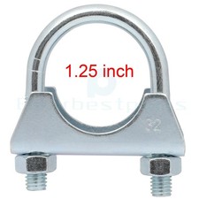 1 14 1.25 Inch Exhaust Hanger Muffler U Bolt Clamp Iron Saddle