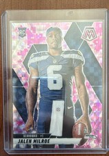 2025 Panini Mosaic - Rookie Variations Jalen Milroe #283 Camo Pink Mosaic Prizm