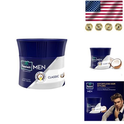 Parachute Coconut Hair Cream for Men - Non-Sticky Daily Moisturizer, 3.8 Fl Oz