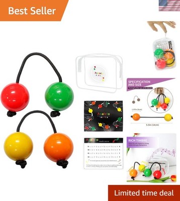 Asalato Shakers 2 Pairs - African Kassa Kashaka Rhythm Balls | Percussion Mus...