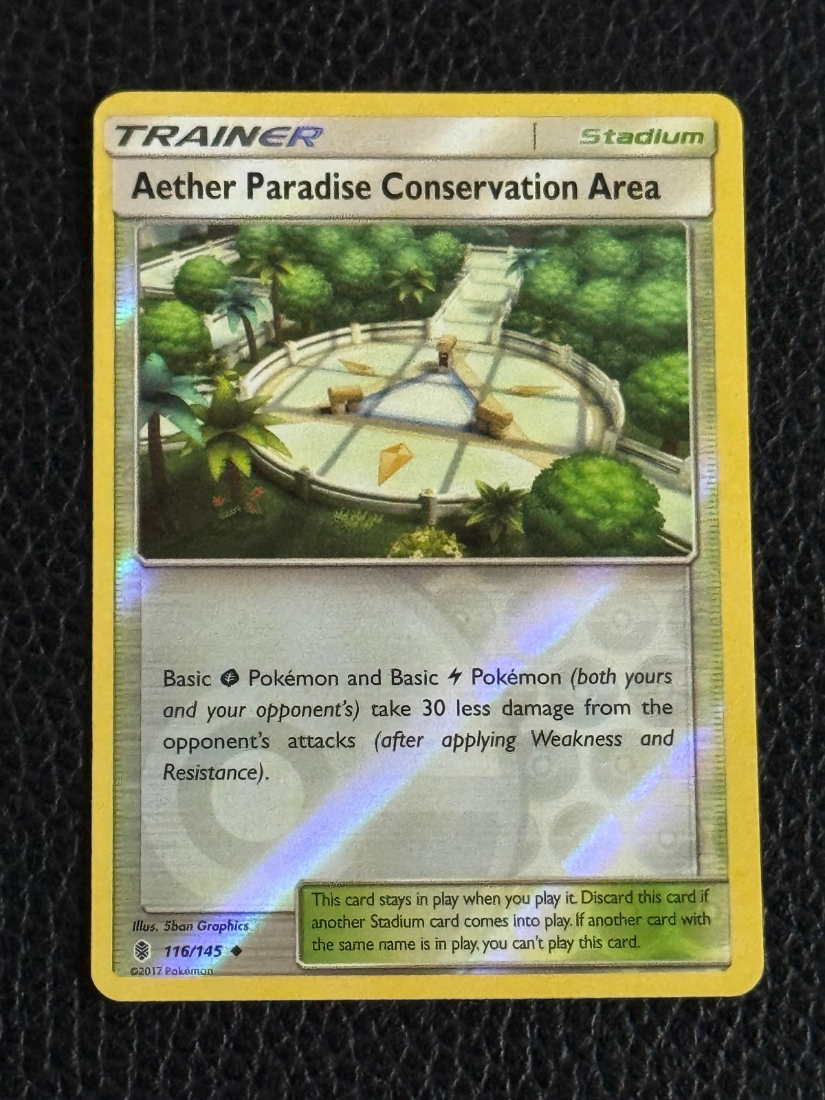 Reverse Holo Foil Aether Paradise Conservation Area 116/145 Pokemon Card