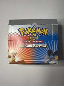 EMPTY 2003 Pokémon EX Ruby & Sapphire Display Box