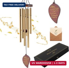Wind Chimes for Outside, 30" Wooden Sympathy Wind Chimes Memorial Wind Chime for