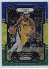 2023-24 Panini Prizm Choice Blue Yellow & Green Prizm Myles Turner #34 0v2h