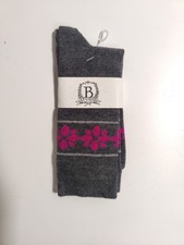 b studio -women's socks - multi color- Cotton Blend - Made in USA **I1**