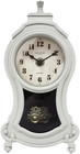 New Listing10" X 5" Cogsworth Mantel Clock with Pendulum, Modern Famrhouse Style Wall Décor