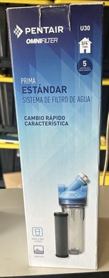 OmniFilter Pentair U30 Clear Blue Whole House Water Filtration System 3/4 Pipe