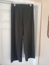 Adidas Women's Black Wide Leg Pants Size Medium Drawstring