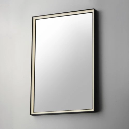 ET2 E42061 Bevel 24" W x 30" H Transitional Rectangular Framed - Nickel - Picture 2 of 4
