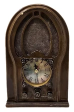 Home Interiors And Gifts Clock - looks like Cathedral Radio