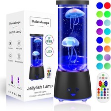 17 Colors Changing Jellyfish Lamp Remote LED Table Night Light Kids Adults