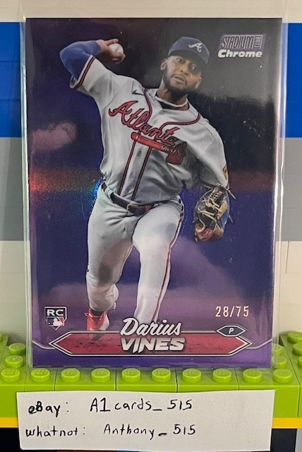 Darius Vines - 2024 Stadium Club Chrome Rookie #95 - Purple Refractor 28/75