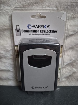 Barska Access Key Padlocks 4 digit Combination Lock Door knob Wall Hanger Mount