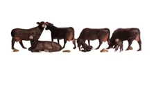 A1955 HO 1/87 Scale Woodland Scenics BLACK ANGUS COWS