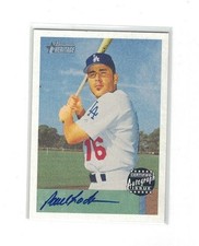 Paul Lo Duca 2002 Bowman Heritage Blue Ink Auto Autograph SP