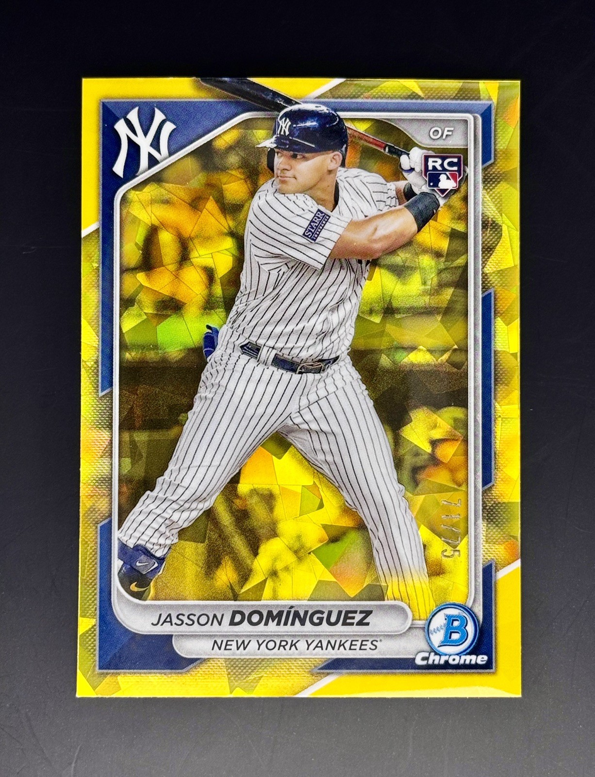 2024 Bowman Chrome Sapphire Edition - Jasson Dominguez #94 Yellow 🟡 /75 (RC)