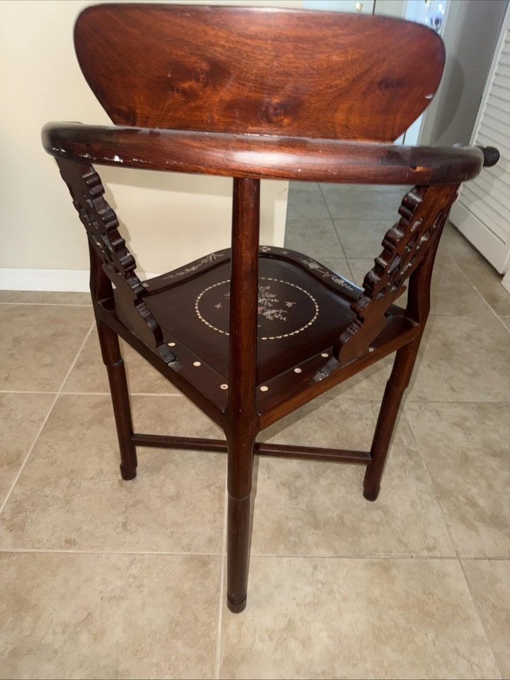 Sillas asiáticas antiguas de palisandro Foto 4 de 4