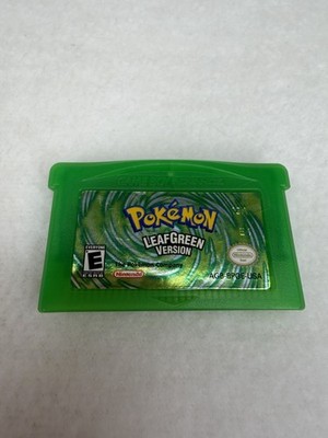 Nintendo Game Boy Advance Pokemon Leaf Green Cartridge Tested Cosmetic Flaw