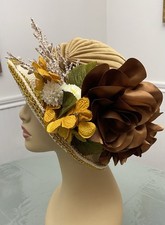 Sombrero estilo años 20 Gatsby Cloche aleta sombrero iglesia sombrero boda sombrero Kentucky Derby sombrero