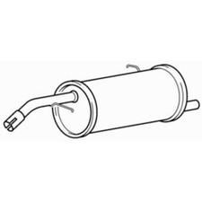 Quality Rear Exhaust Silencer Back Box for Citroen C3 1.4 Litre (2005-2010)