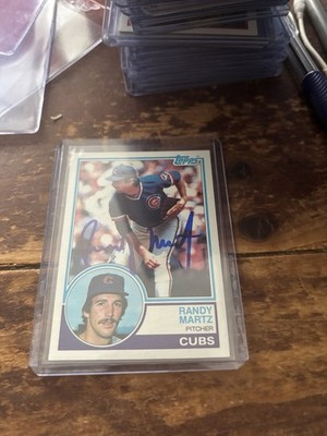 1983 Topps - Randy Martz #22 Autograph