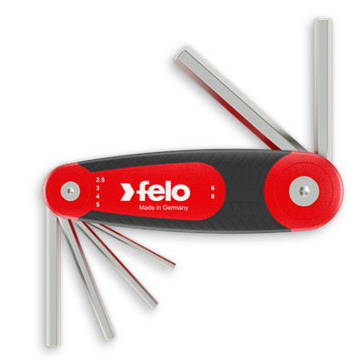 Felo Klapphalter Sechskant 6-tlg. HEX 2,5 - 8,0 mm
