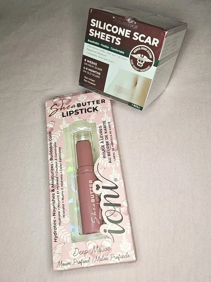 Koneuk Ginseng Collagen Facial Mask Silicone Scar Sheets + Shea Butter Lip Gloss - Image 2 of 4