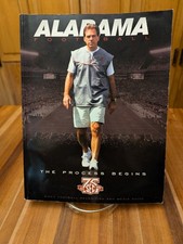2007 Alabama Football Media Guide Nick Saban 1st Cover The Process Begins Bama