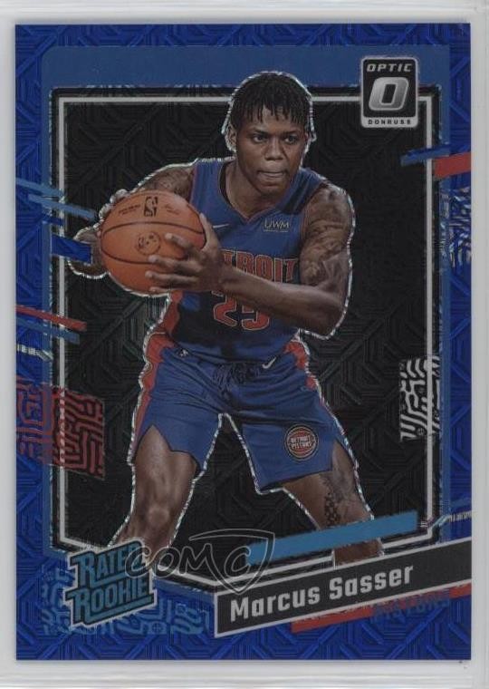 2023 Donruss Optic Rated Rookie Choice Blue Mojo Prizm 19/24 Marcus Sasser 19k8