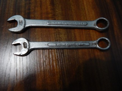 Vintage Barcalo USA 1/2 and 9/19 12pt Combination wrench pair