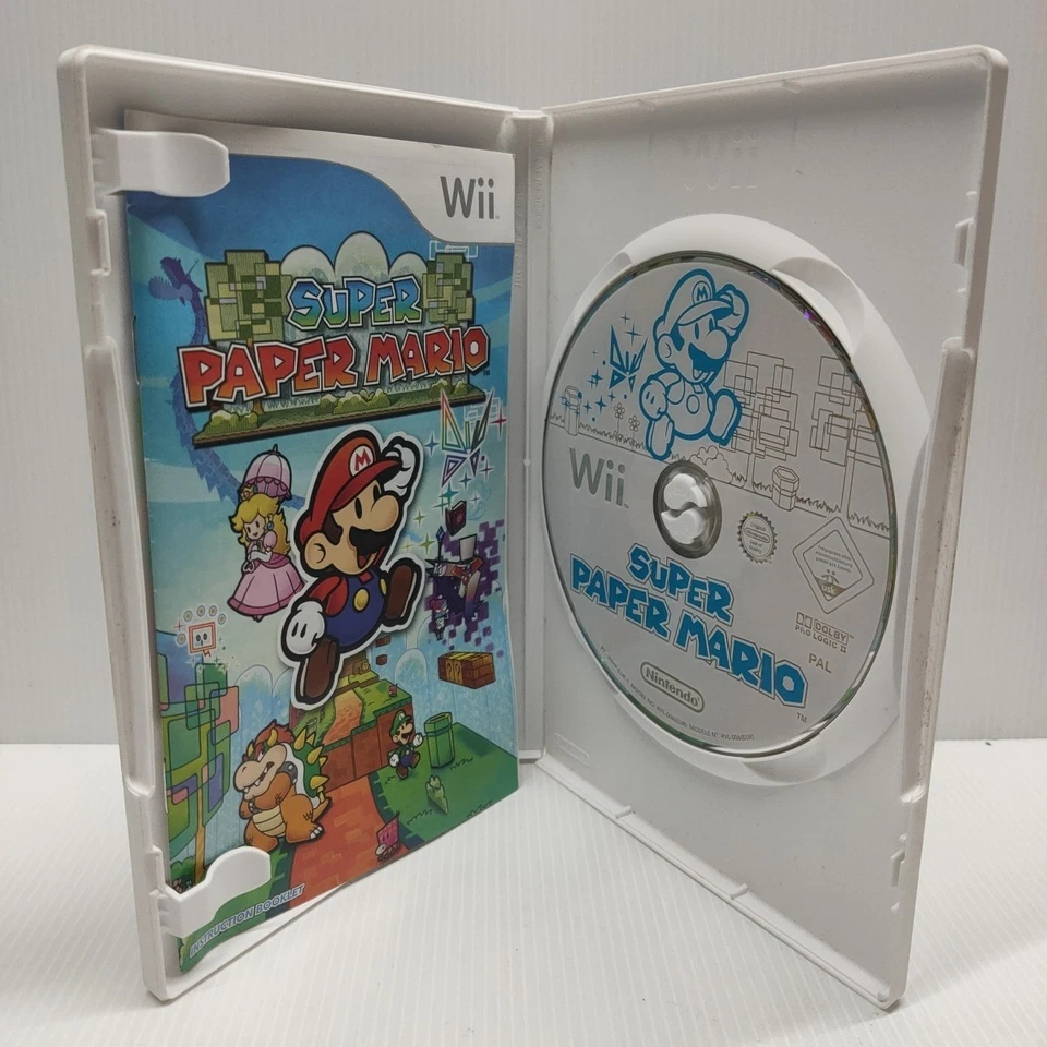 super paper mario - wii Nintendo Wii Complete with Manual Free post - Image 3 of 4