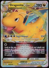 dragonite vstar pokemon card value V & 050/078 - Go Colorless Retreat Cost Pokemon - Dragonite VSTAR -SWSH236
