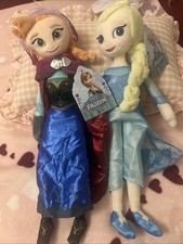 Disney Frozen Elsa  Anna 18  Plush Dolls Soft Stuffed Toy Set