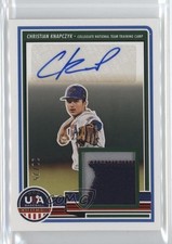 2023 Panini USA Baseball Stars & Stripes Prime /25 Christian Knapczyk Auto 0x82