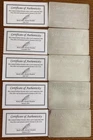 Lot of 5 - Pyromet 1 Oz .999 Fine The Silver Card Bars w/ COAs - 5 TROY OUNCES!