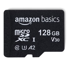 Amazon Basics Micro SDXC Memory Card with Full Size Adapter, A2, U3