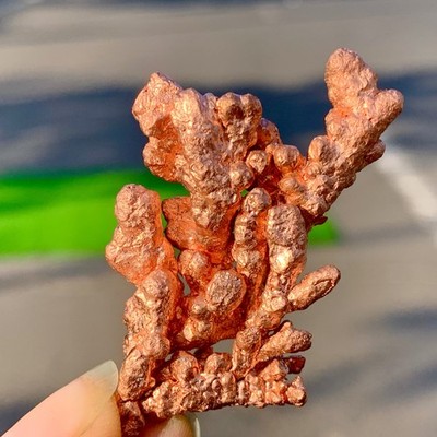 28G Rare!! iridescent Native Copper crystal mineral specimen