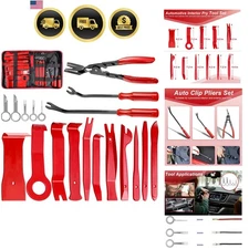 Trim Removal Tool Set Auto Clip Pliers Fastener Remover Kit Car Interior Repair